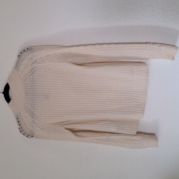 J. Crew Cable Knit Pom Pom Sweater Sz: XS NWT $98 - Picture 10 of 13